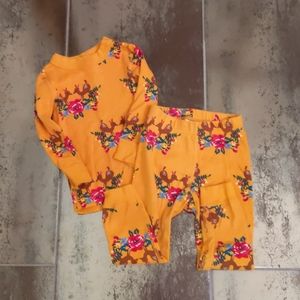 Hanna Andersson deer pattern pajama set